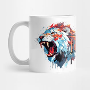 Lion Animal Freedom World Wildlife Wonder Abstract Mug